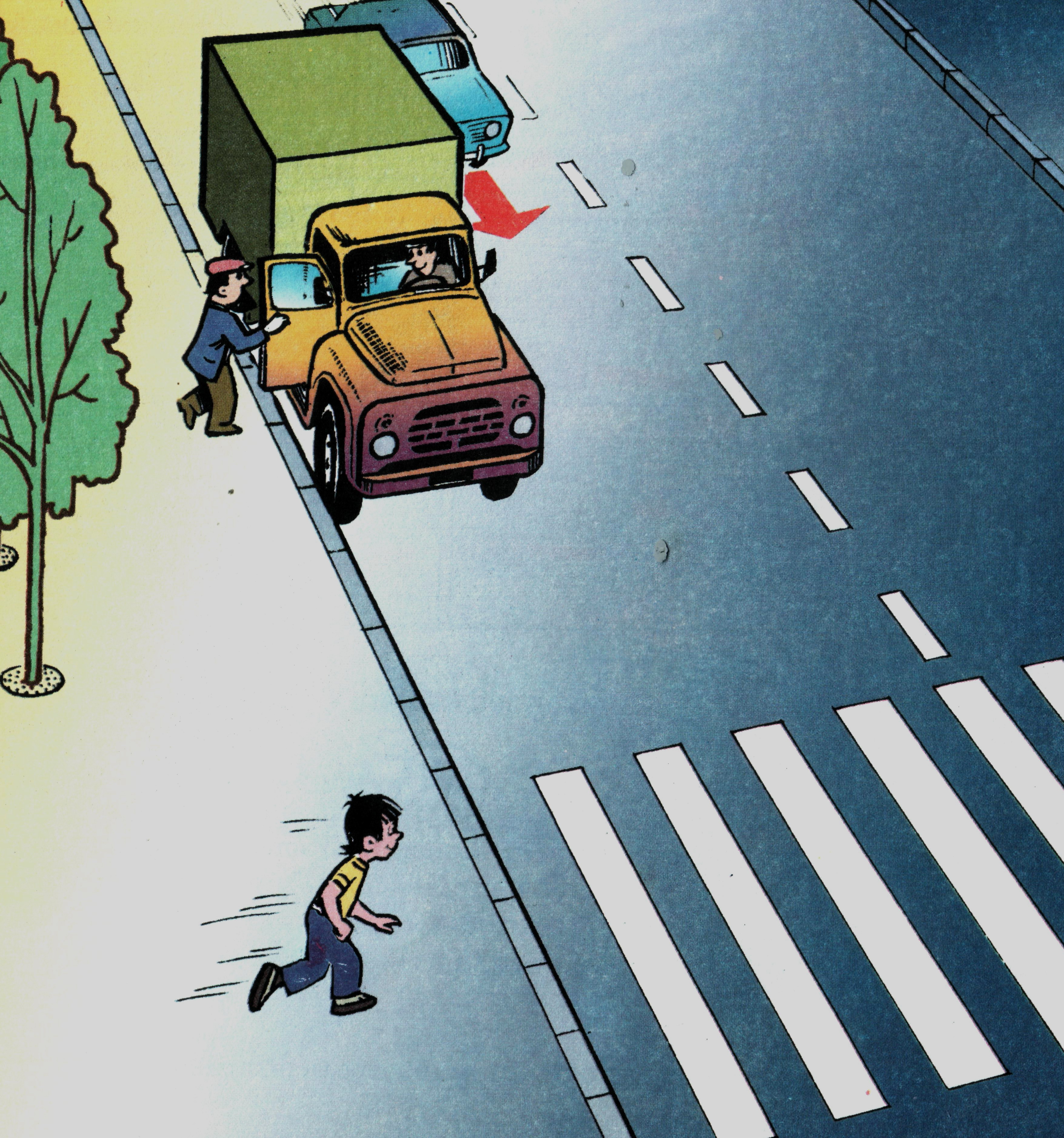Мальчик на перекрестке дорог